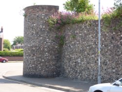 Part of Wall and a Tower Wallpaper