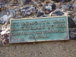 Blackfriars Tower plaque