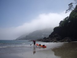 North sands, low cloud Wallpaper