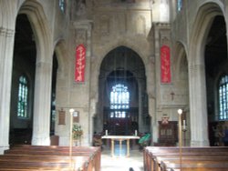 St Mary the Virgin Church Fairford England - Inner View Wallpaper