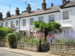 Nineteenth century cottages near the river