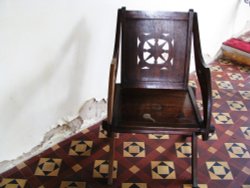 Old chair in the Church Wallpaper