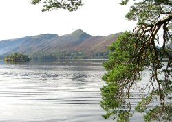 Derwentwater in summer. Wallpaper