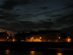Hartlepool Town Wall at night Wallpaper