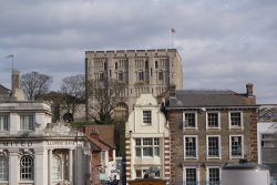 Norwich Castle from Market Place Wallpaper