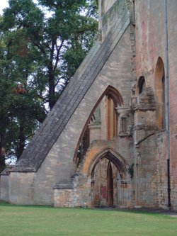 Buttress at Pershore Abbey