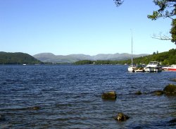 Windermere, looking north on a summer afternoon. Wallpaper