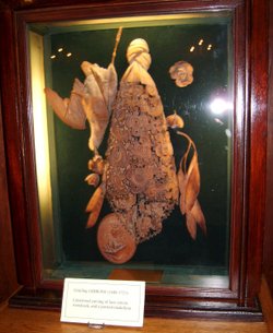Wood carving of a Lace Cravat - In the Chapel - 23 October 2007