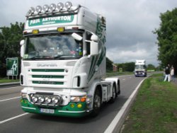 Truckers driving through Lowestoft Wallpaper