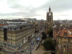 View of Newcastle Upon Tyne from Castle Wallpaper