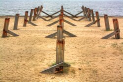 Old Pier supports Wallpaper