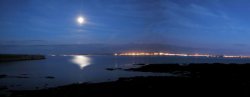 Hartlepool bay at night Wallpaper