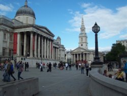 National gallery & St Martins-in-the-Fields