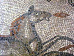 Detail of Roman mosaic Wallpaper