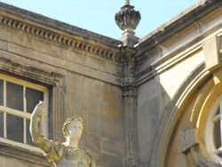 At the Roman Baths Wallpaper