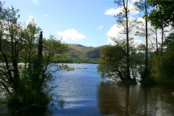 Ullswater on a summer afternoon. Wallpaper