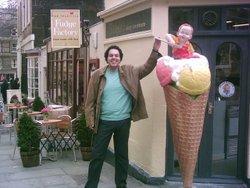 City of Bath - funny picture by a giant ice cream cone Wallpaper