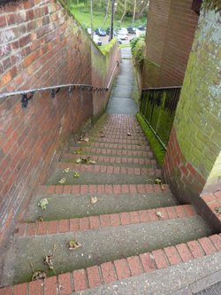 Steps leading to the Marina