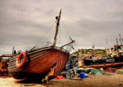 Hastings Fishing Boats Wallpaper