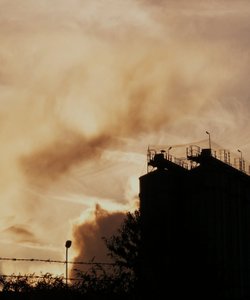 Silhouette, sky... barbed wire.