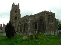 Church of Holy Virgin in Stoke-by-Nayland Wallpaper