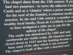 Lindsey, Suffolk. Inscription near the Chapel of St James Wallpaper