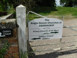 An inscription near the Saxon Church in Deerhurst Wallpaper