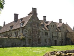 The area of Much Wenlock Priory