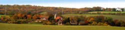 Luddesdown Village panorama Wallpaper