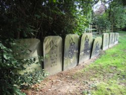 Group of 9 grave tablets,St Peters, Kirkthorpe Wallpaper