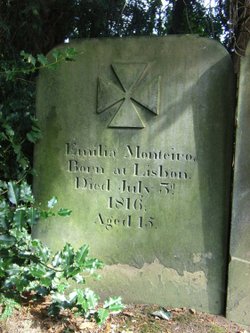 Grave of Emilio Monteiro novice nun St Peters, Kirkthorpe