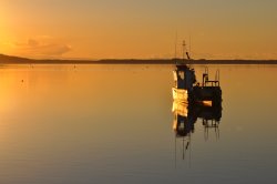 Sunset at Mudeford Quay Wallpaper