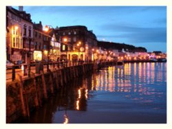The River Esk in the twilight.