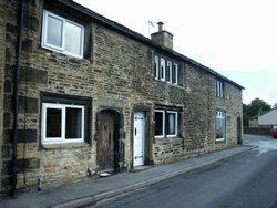 Late C17 cottages and shop, Newby Road, Farnhill Wallpaper