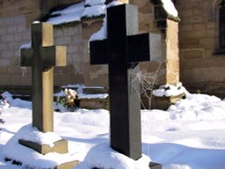 St Michael's Church in the snow Wallpaper