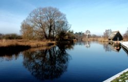 How Hill river reflection