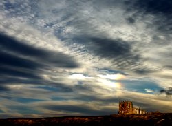 Whitby Abbey under an Autumn Sky