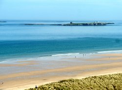 Farne Islands from Bamburgh Castle Wallpaper