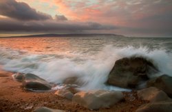 Sunrise at Milford on Sea Wallpaper