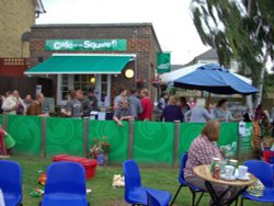 Cafe on the Square Wallpaper