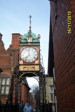 The clock on Chester Wall