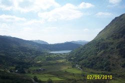 Looking down from Capel Curig Wallpaper