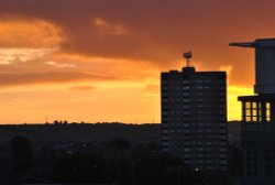 Leeds sunset Wallpaper