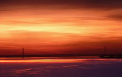 Humber Bridge at Sunset