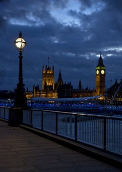Westminster at night