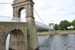 Suspension bridge following two years of repairs Wallpaper