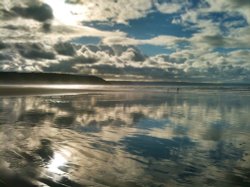 Sunset over Westward Ho Wallpaper