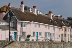 Seafront Cottages Wallpaper