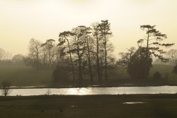 Sunset in the grounds of Claydon House, Middle Claydon, Bucks