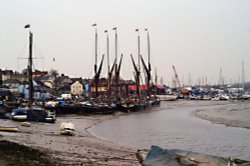 Thames barges at Maldon. Wallpaper